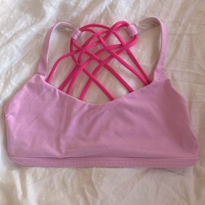 Lululemon Pink Sports Bra Size 4